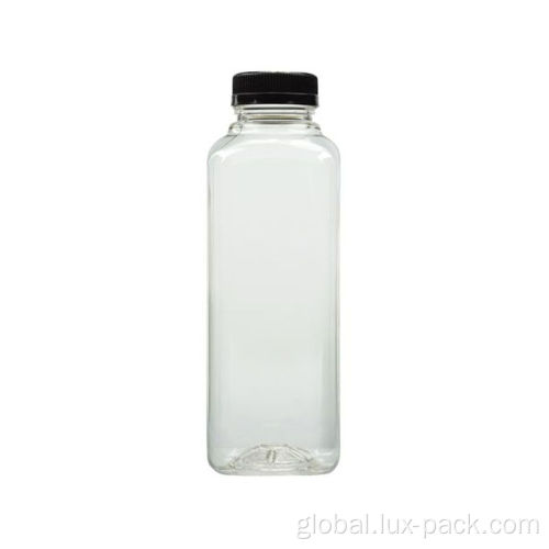 Transparent Pet Plastic Beverage Bottle Transparent PET Plastic Beverage Bottle with Cap Factory
